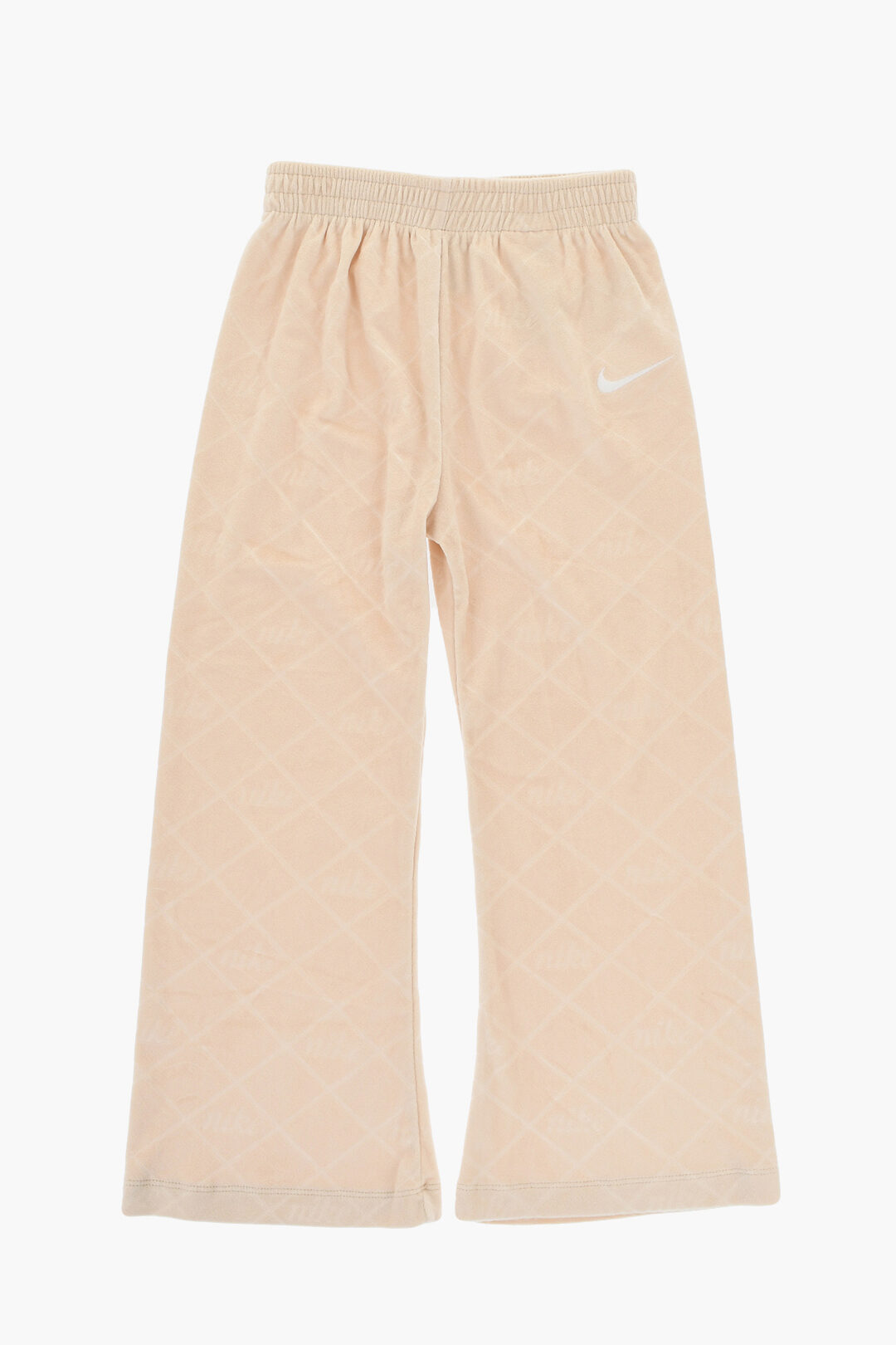 Nike Kids 벨벳 스웨트셔츠 조거 세트 올오버 로고
