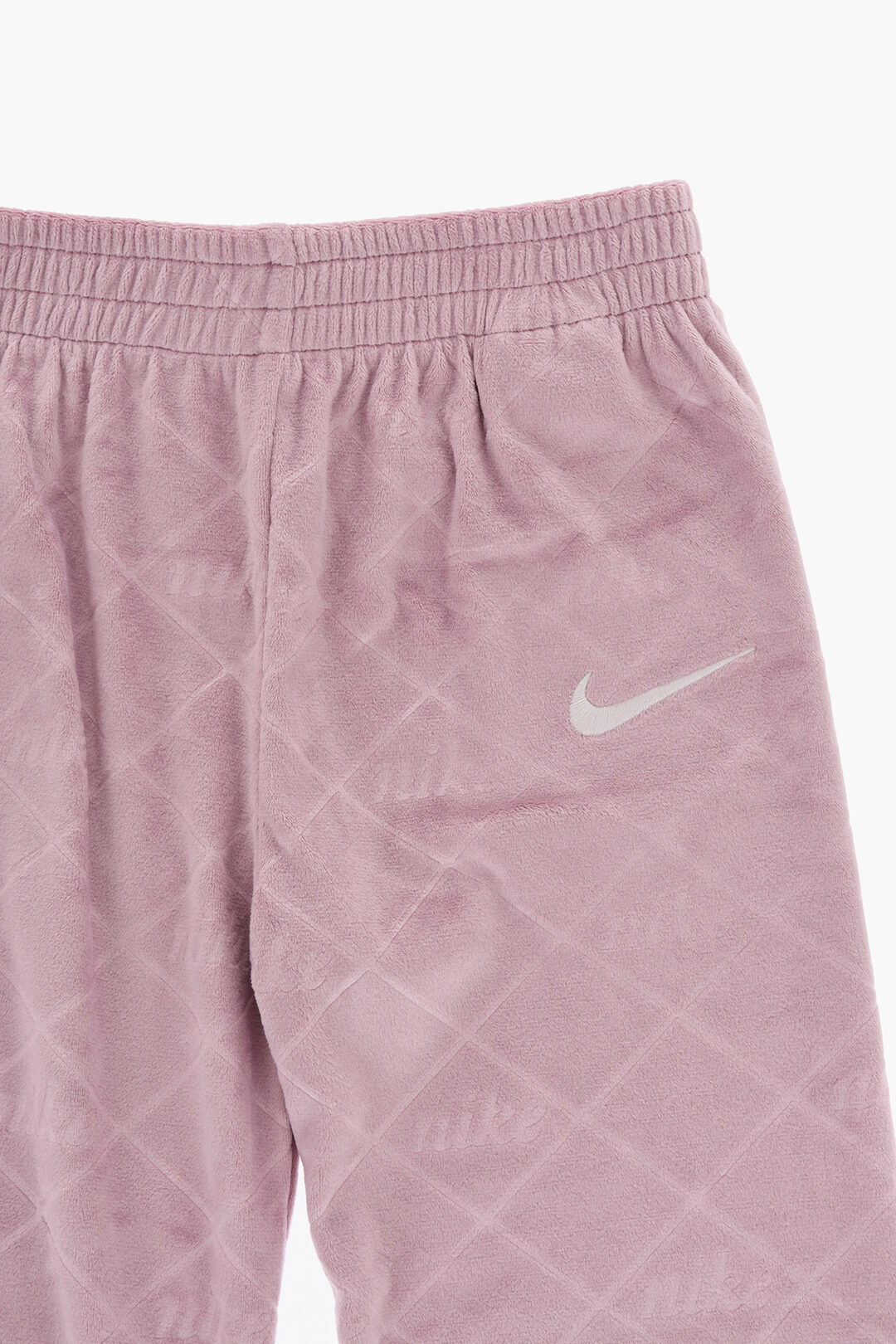 Nike Kids 벨벳 후디 팬츠 세트 올오버 로고