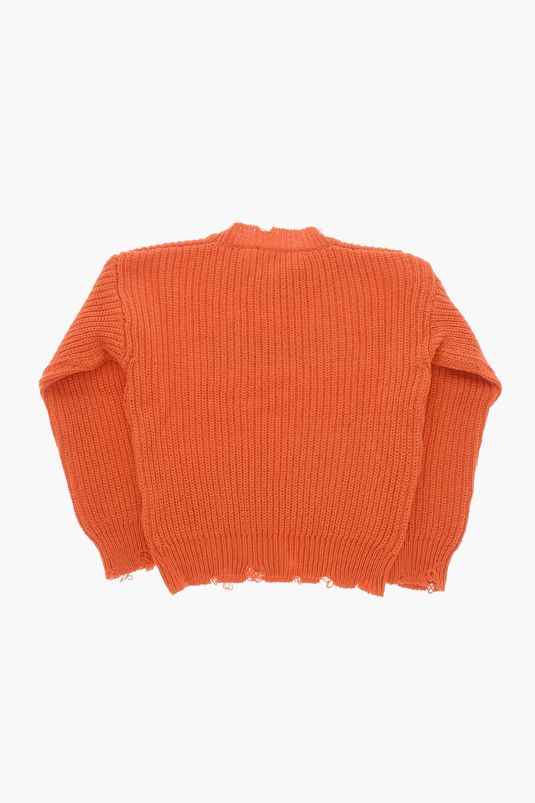Dsquared 2 kids 빈티지 효과 면 크루넥 스웨터