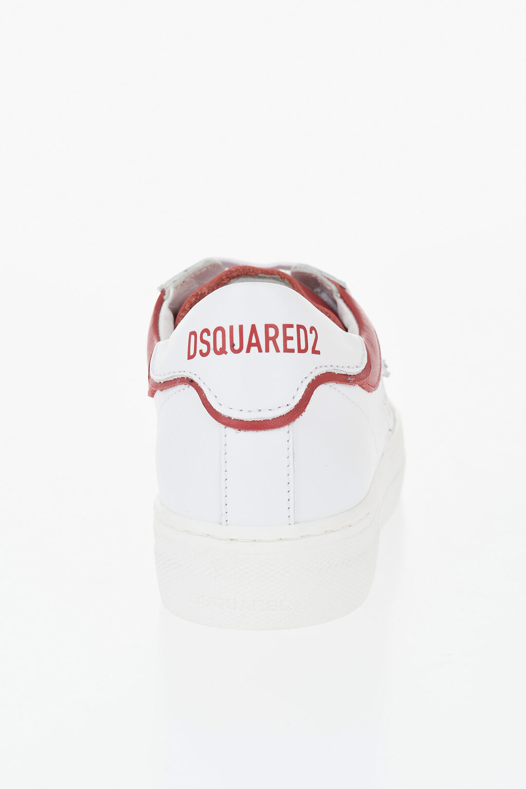 Dsquared 2 kids 아이콘 가죽 로우탑 스니커즈 바이컬러