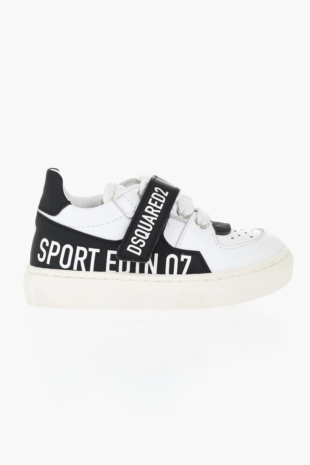 Dsquared 2 kids 투톤 레더 로우 스니커즈 SPORT EDTN.07