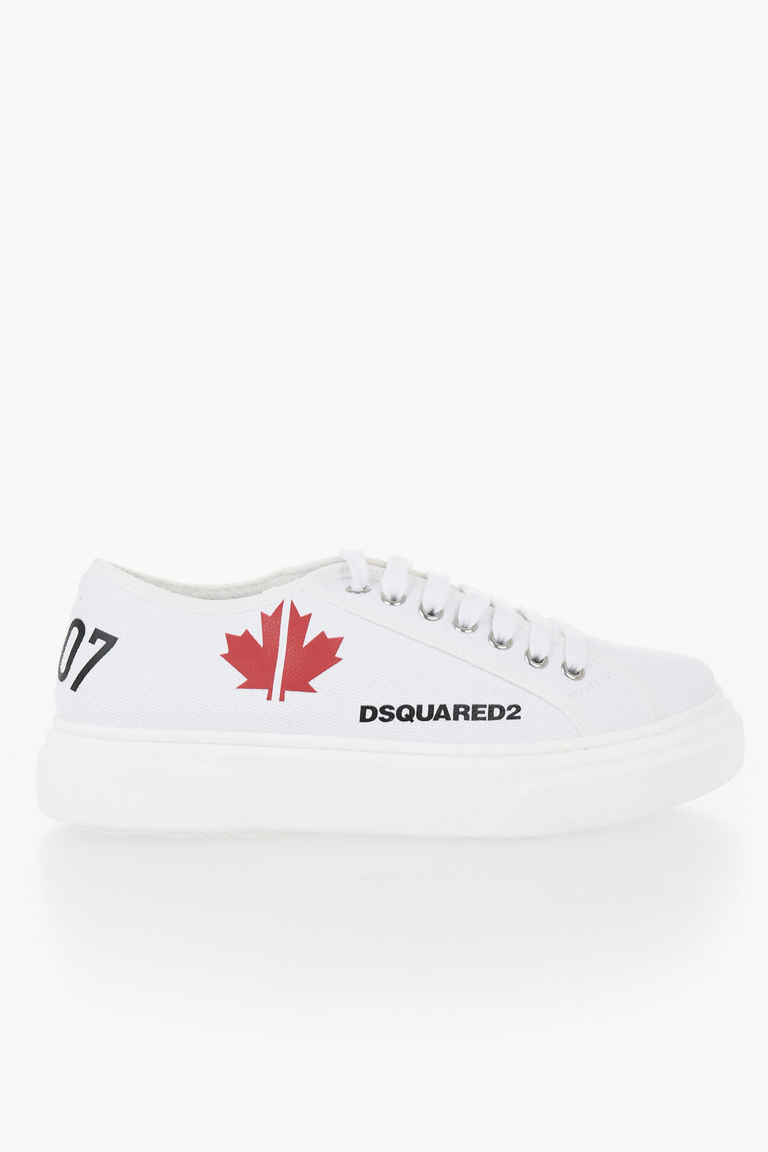 Dsquared 2 kids 로우 텍스타일 스니커즈 SPORT EDTN.07 콘트라스트 프린트