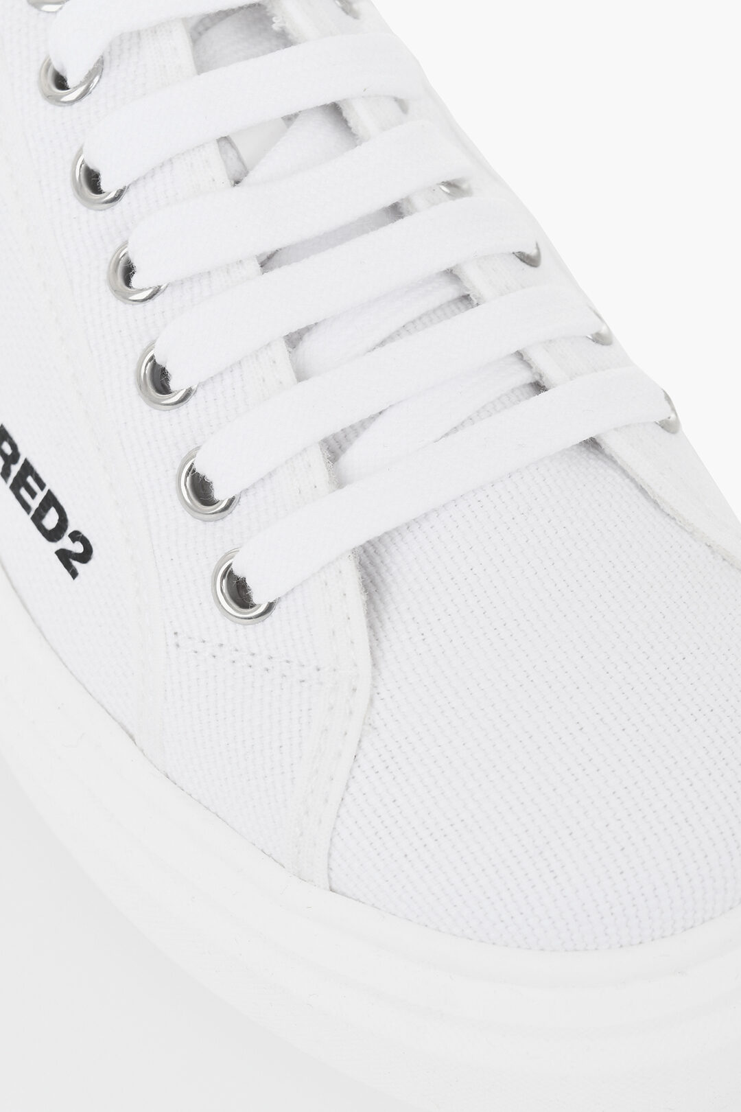 Dsquared 2 kids 로우 텍스타일 스니커즈 SPORT EDTN.07 콘트라스트 프린트