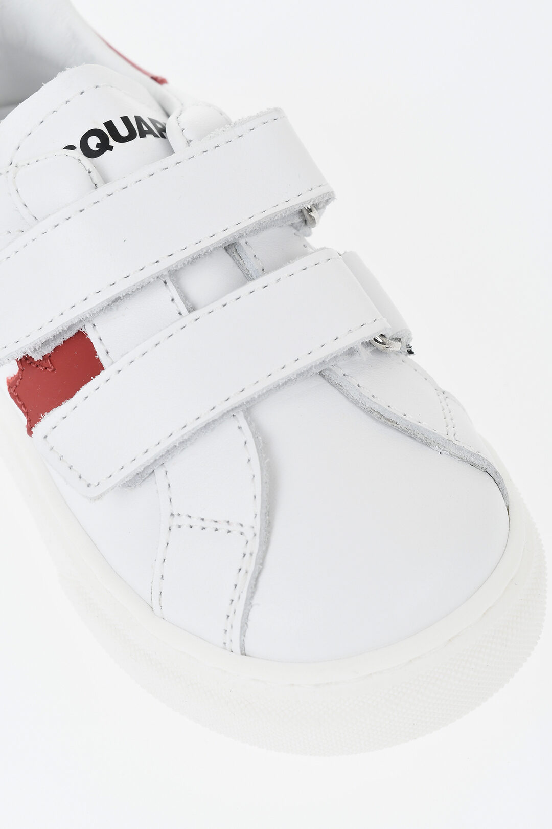 Dsquared 2 kids 로우 레더 스니커즈 더 캐나디언 벨크로