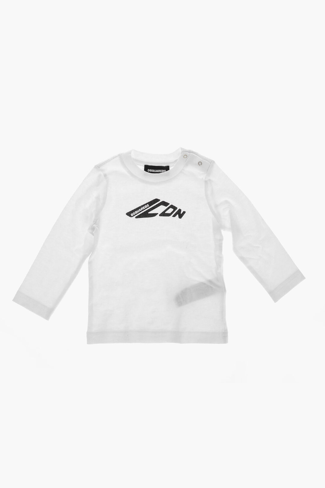 Dsquared 2 kids 아이콘 로고 프린트 긴팔 크루넥 티셔츠