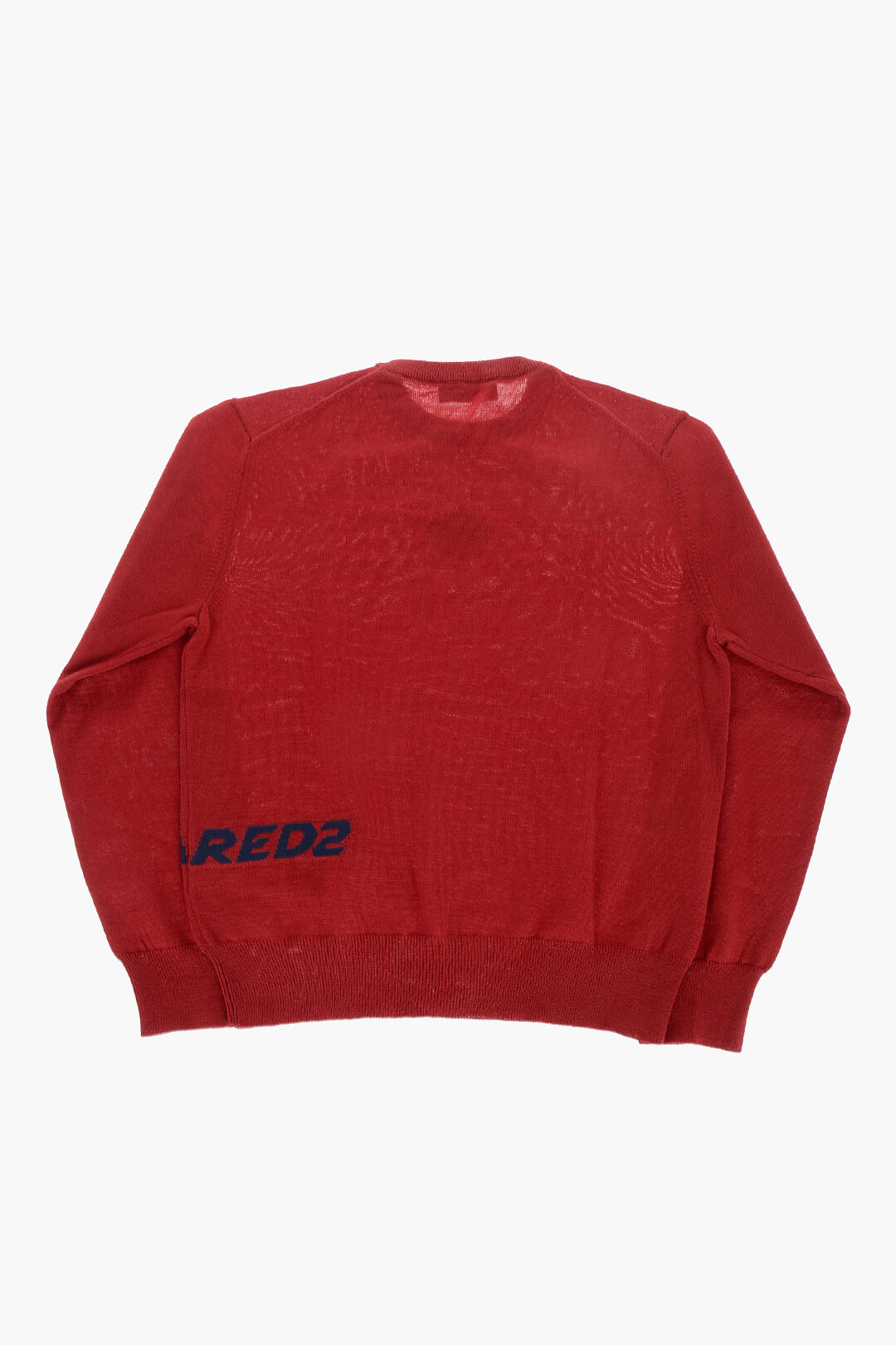 Dsquared 2 kids 메이플 리프 디테일 울 혼합 크루넥 스웨터